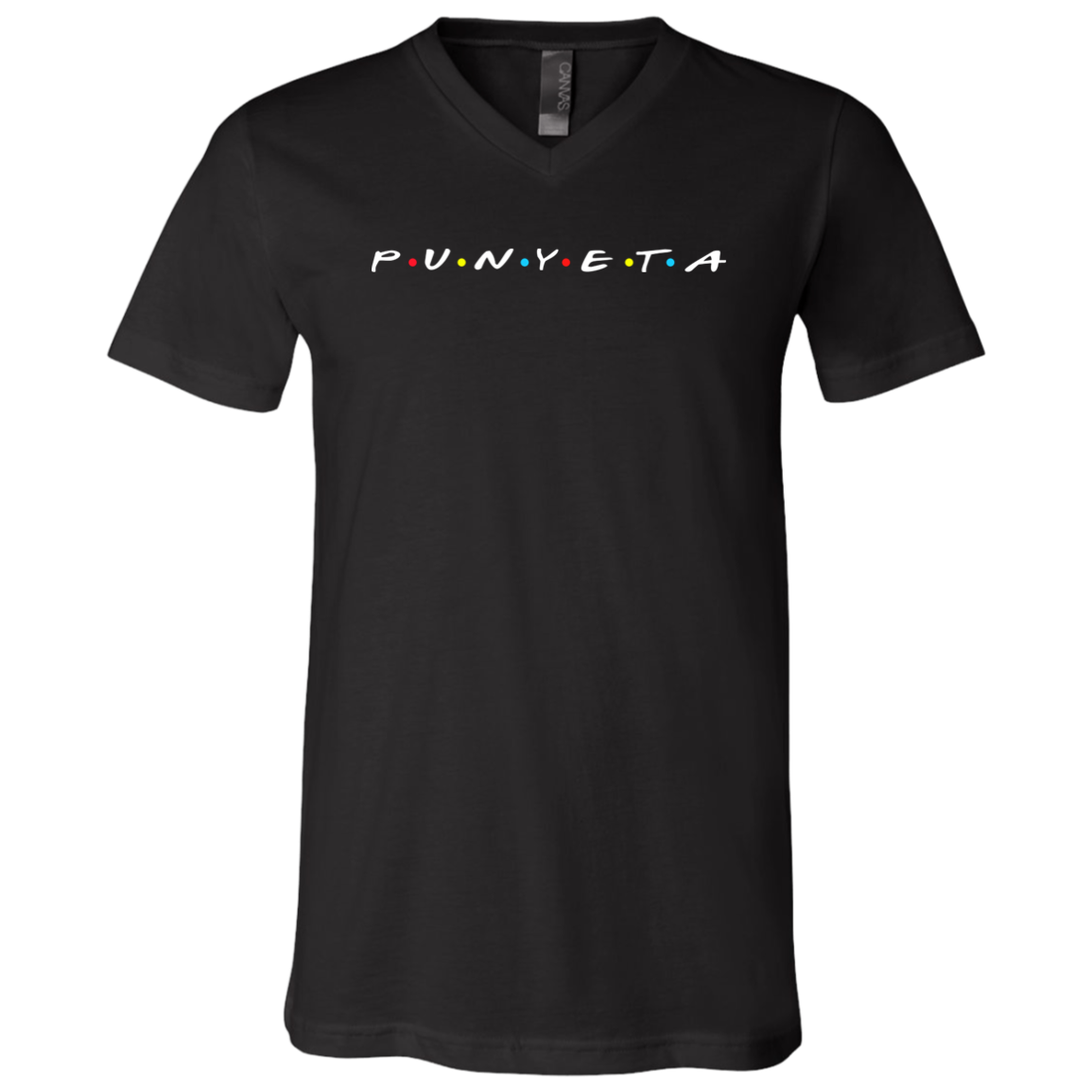 Punyeta Friends Unisex Jersey V-Neck T-Shirt