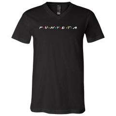 Punyeta Friends Unisex Jersey V-Neck T-Shirt