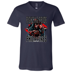 Fighting Pride Of The Philippines Boxing Unisex Jersey V-Neck T-Shirt