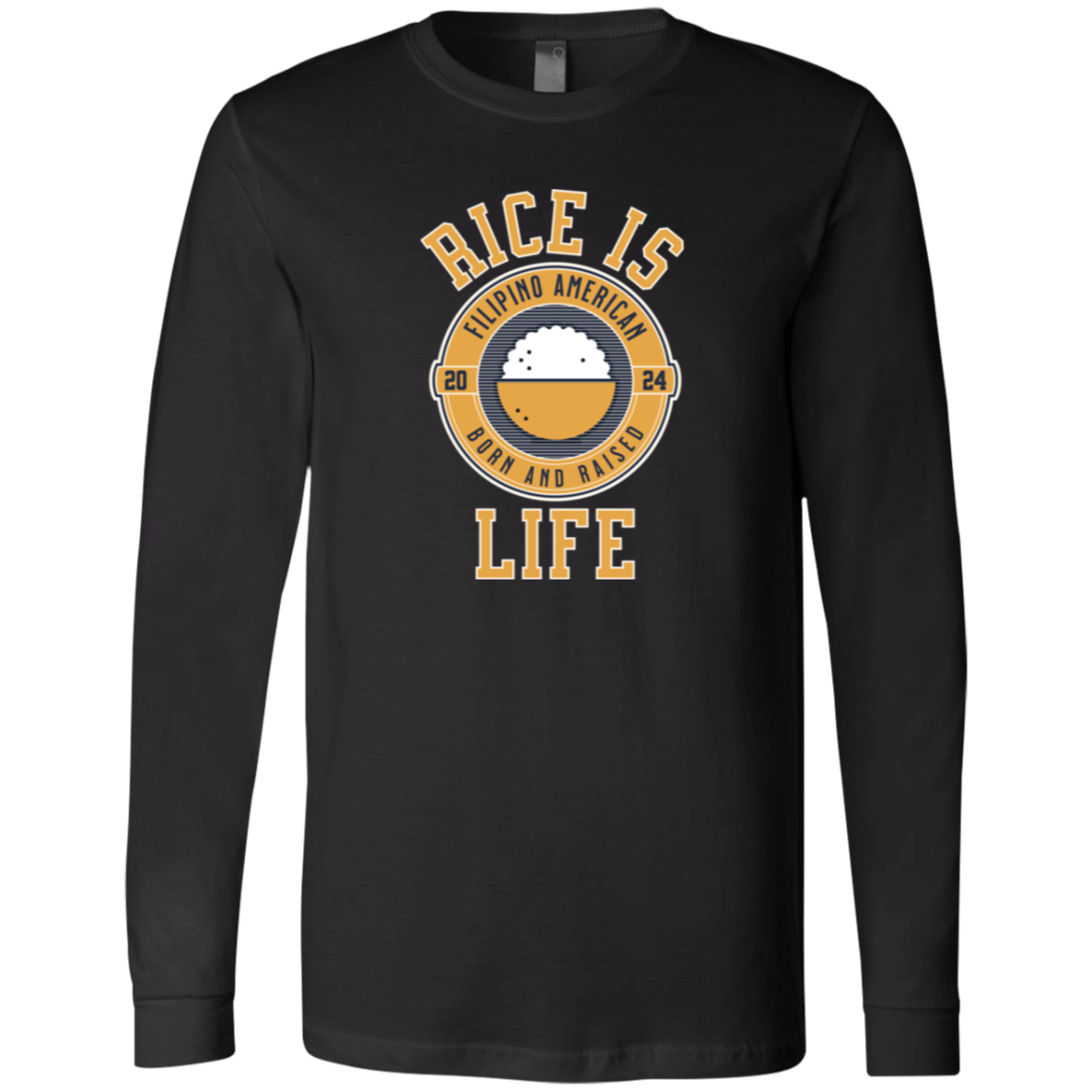 RIce is Life Mens Jersey Long Sleeve T-Shirt