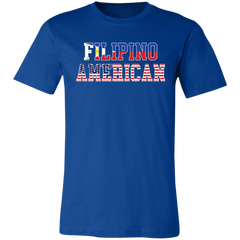Filipino American Flags Unisex Jersey T-Shirt