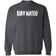 Hay Naku Distressed Unisex Crewneck Pullover Sweatshirt