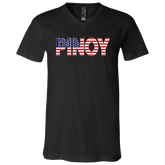 Pinoy American Unisex Jersey V-Neck T-Shirt