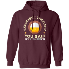 Exercise I Thought You Said Extra Rice Yellow Unisex Pullover Hoodie