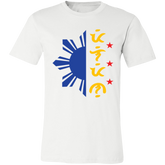 Tricolor Filipino in Baybayin Script Half Sun Unisex Jersey T-Shirt