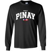 Half Pinay FILCAN Flag Youth Long Sleeve T-Shirt