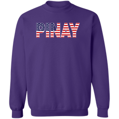 Pinay with US Flag Embedded Unisex Crewneck Pullover Sweatshirt