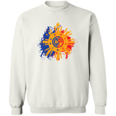 CoolPinoy Blue Red distressed Unisex Crewneck Pullover Sweatshirt