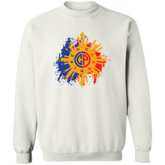 CoolPinoy Blue Red distressed Unisex Crewneck Pullover Sweatshirt