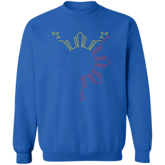 Sun and Stars Outline Unisex Crewneck Pullover Sweatshirt
