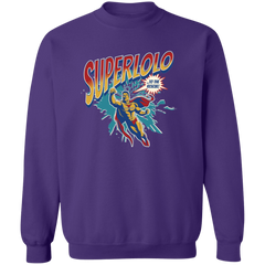 Super Lolo To The Rescue Unisex Crewneck Pullover Sweatshirt