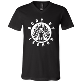 Body By Lechon Circle Unisex Jersey V-Neck T-Shirt