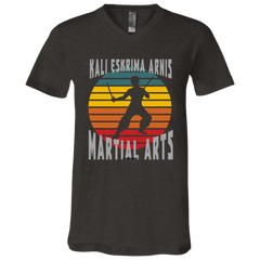 Kali Eskrima Arnis Martial Arts BL Unisex Jersey V-Neck T-Shirt