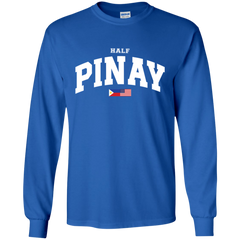 Half Pinay FILAM Flag Youth Long Sleeve T-Shirt