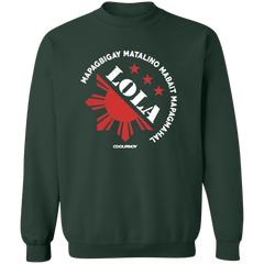 Matalino Mapagmahal Lola Unisex Crewneck Pullover Sweatshirt
