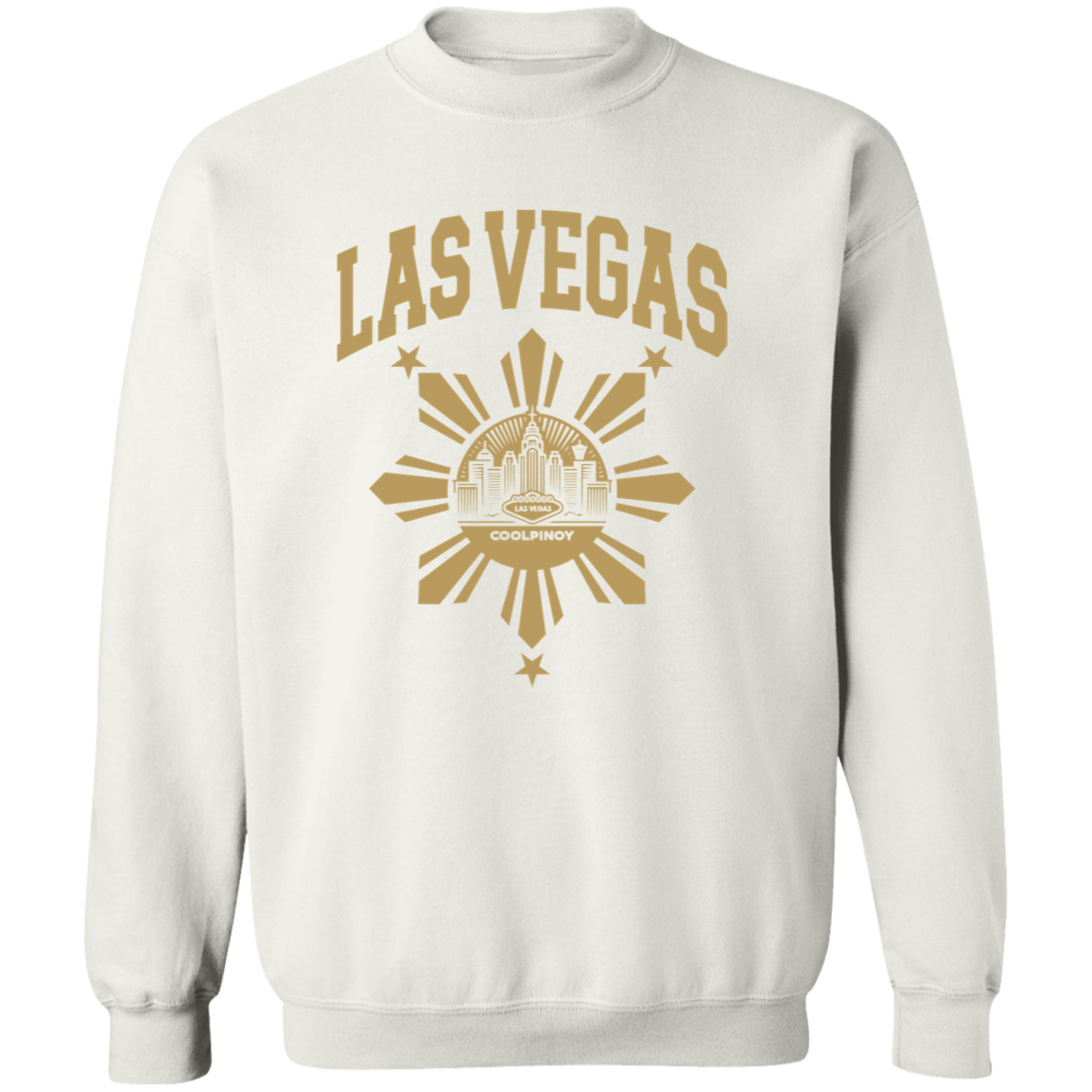 Las Vegas with Sun and Stars Unisex Crewneck Pullover Sweatshirt