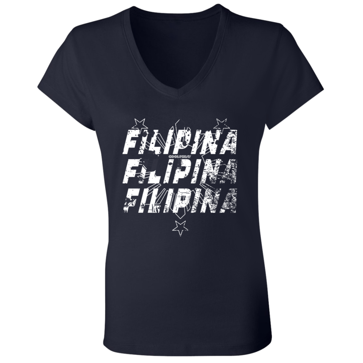 Filipina Filipina Filipina Ladies' Jersey V-Neck T-Shirt