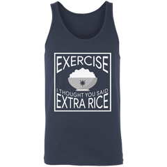 Exercise I Thought You Said Extra Rice Unisex Cotton Tank Top