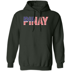 Pinay with US Flag Embedded Unisex Pullover Hoodie
