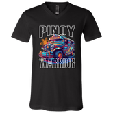 Filipino Warrior Jeepney Unisex Jersey V-Neck T-Shirt