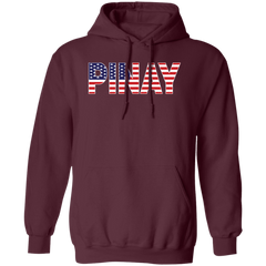 Pinay with US Flag Embedded Unisex Pullover Hoodie