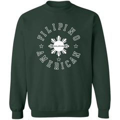 Filipino American White Sun Unisex Crewneck Pullover Sweatshirt