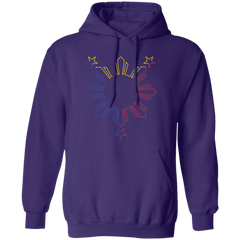 Sun and Stars Outline Unisex Pullover Hoodie