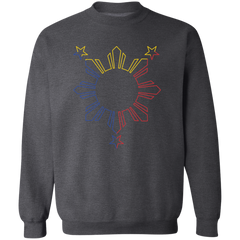 Sun and Stars Outline Unisex Crewneck Pullover Sweatshirt