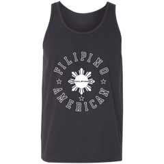 Filipino American White Sun Unisex Cotton Tank Top