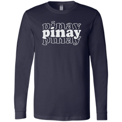 Pinay Triple Unisex Jersey Long Sleeve T-Shirt