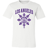 Los Angeles with Sun and Stars Unisex Jersey T-Shirt
