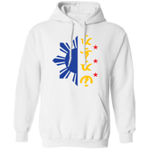 Tricolor Filipino in Baybayin Script Half Sun Unisex Pullover Hoodie