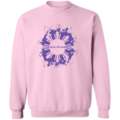 CoolPinoy Ube Splash Unisex Crewneck Pullover Sweatshirt
