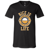 RIce is Life Unisex Jersey V-Neck T-Shirt