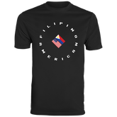 Filpino American in Circle Flags Moisture-Absorbing Shirt