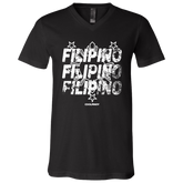 Filipino Filipino Filipino Unisex Jersey V-Neck T-Shirt