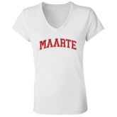 Maarte University Ladies Jersey V-Neck T-Shirt