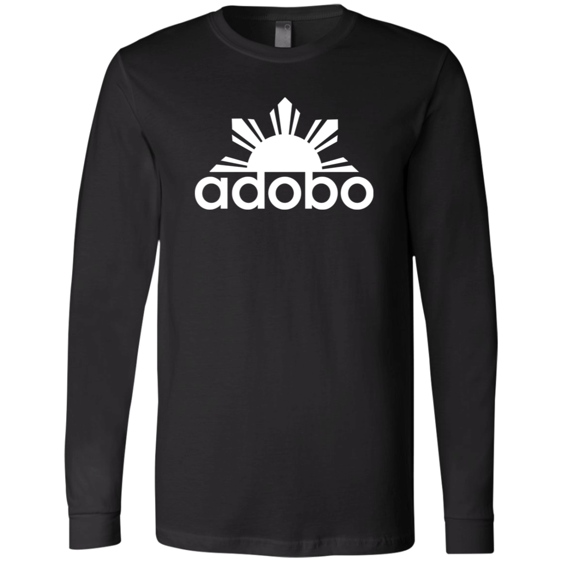 Adobo Half Sun Mens Jersey Long Sleeve T-Shirt