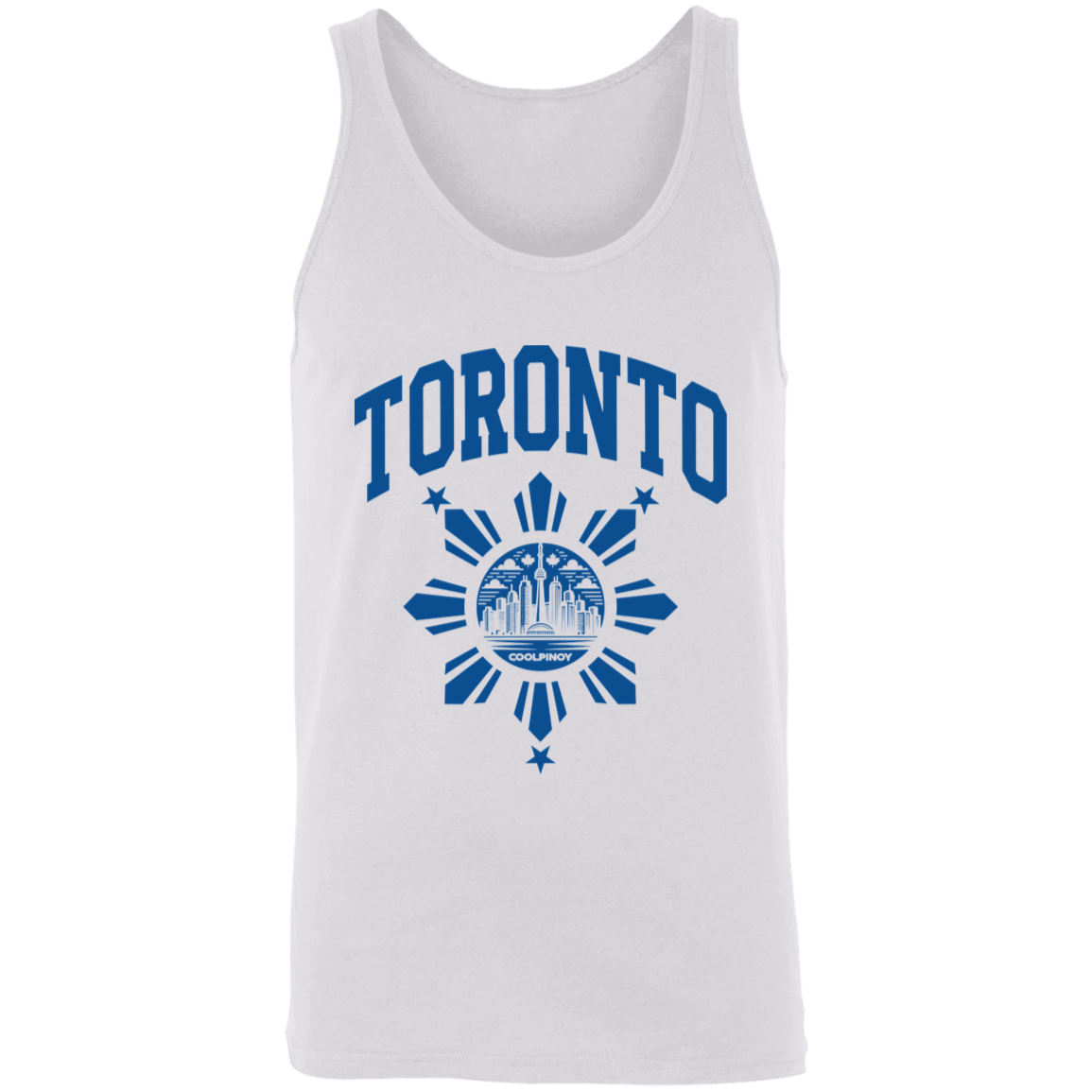 Toronto with Sun and Stars Unisex Cotton Tank Top