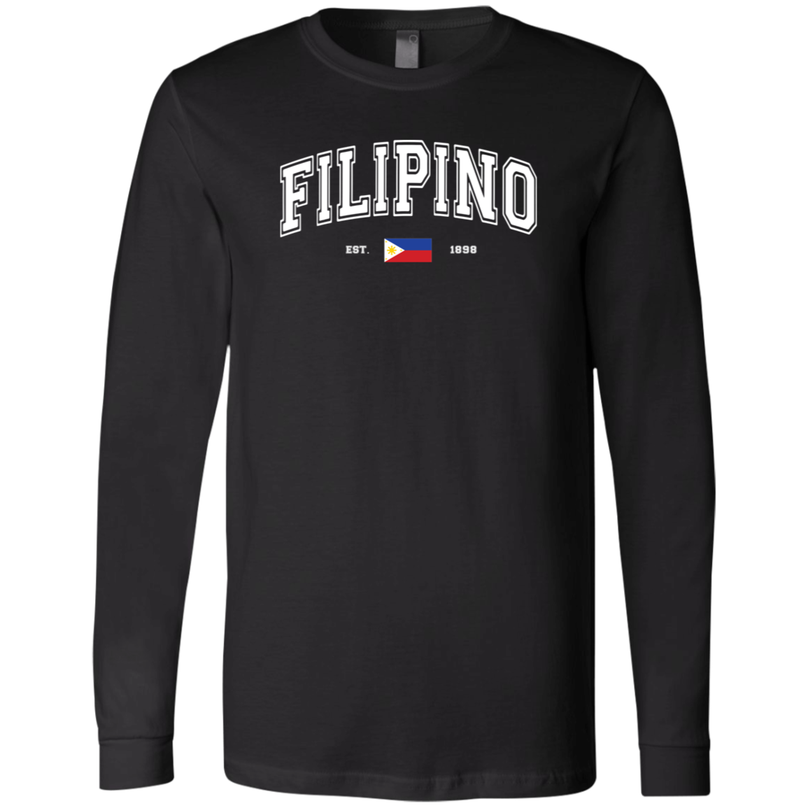 Filipino Est 1898 Unisex Jersey Long Sleeve T-Shirt