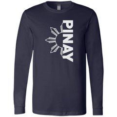 Pinay in Vertical Half Sun Unisex Jersey Long Sleeve T-Shirt
