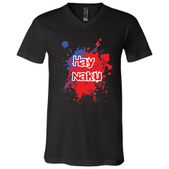 Hay Naku Splatter Unisex Jersey V-Neck T-Shirt