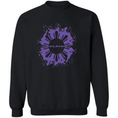 CoolPinoy Ube Splash Unisex Crewneck Pullover Sweatshirt