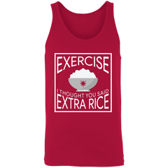 Exercise I Thought You Said Extra Rice Unisex Cotton Tank Top