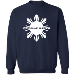 CoolPinoy Mid White Unisex Crewneck Pullover Sweatshirt
