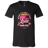 Worlds Greatest Lola Unisex Jersey V-Neck T-Shirt