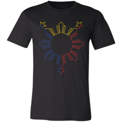 Sun and Stars Outline Unisex Jersey T-Shirt