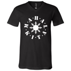 Mahal Kita In Circle Sun Unisex Jersey V-Neck T-Shirt