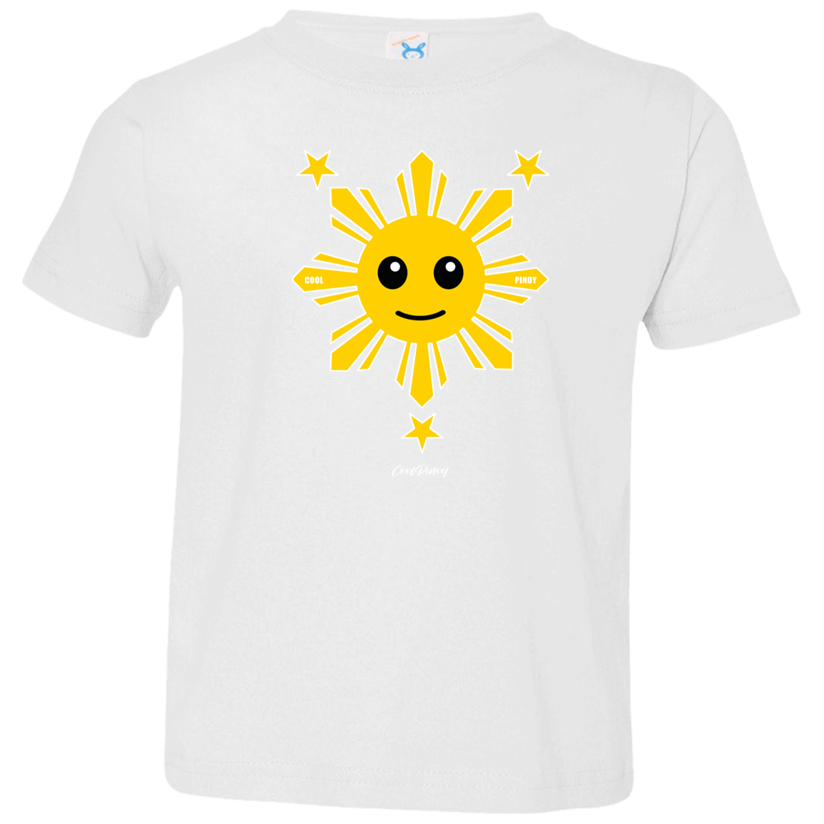 Kids Yellow Sun and Stars Toddler Jersey T-Shirt
