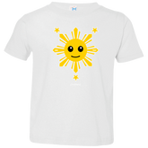 Kids Yellow Sun and Stars Toddler Jersey T-Shirt